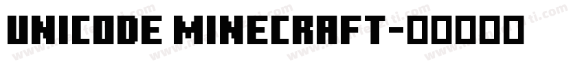 unicode minecraft字体转换